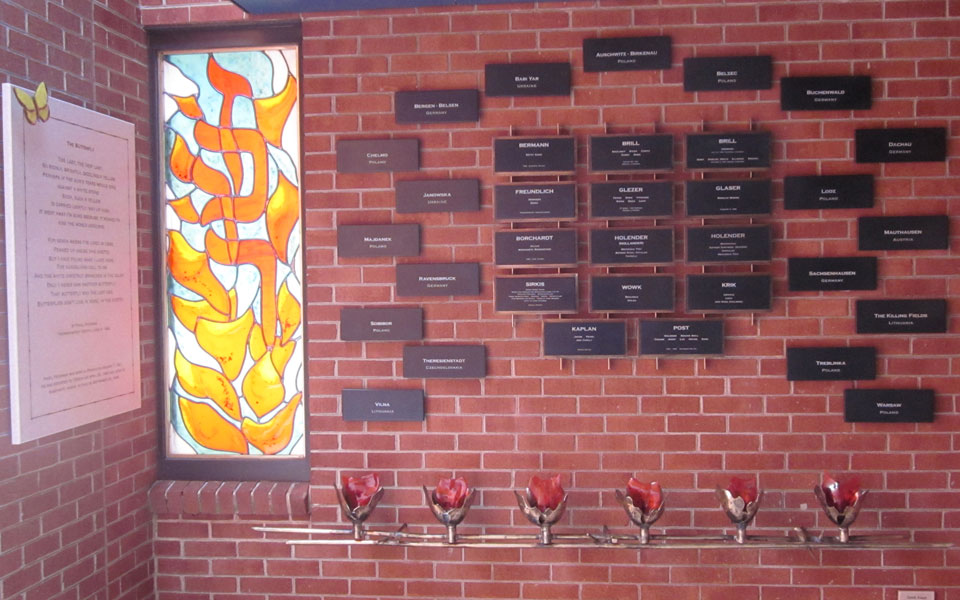 Holocaust Memorial by David Klass of Synagogue Art: Temple-Beth Am, Abington, PA