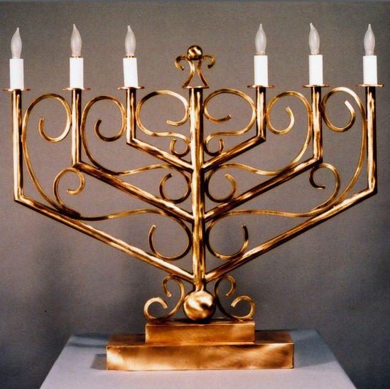TableMenorah Synagogue Art of David Klass