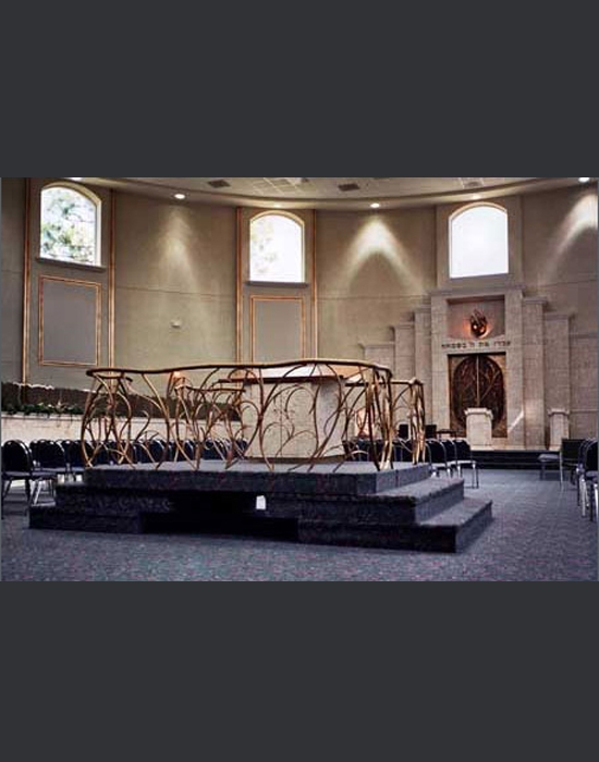 Synagogue Sanctuary Design - Boca Raton, FL Welded brass on copper
