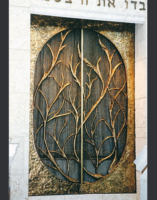 Arks for Synagogues - Boca Raton, FL Welded brass on copper 10’h x 6’w