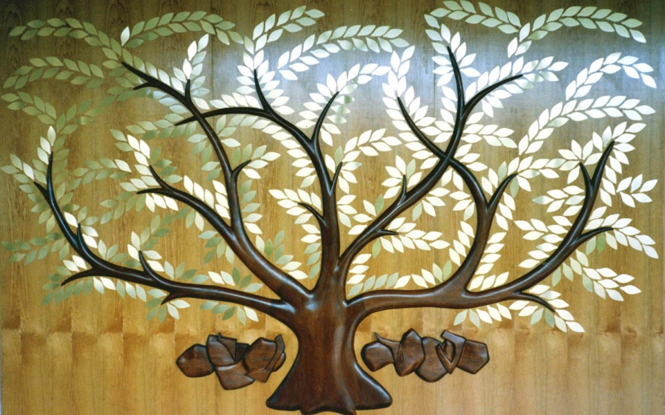 Tree of Life by David Klass of Synagogue Art: Temple Sinai, Buffalo, NY